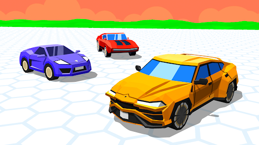Cars Arena mobile interface with play button